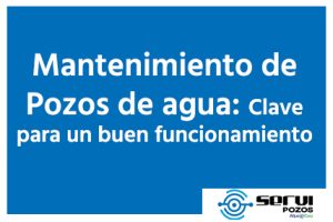 Mantenimiento Pozo de agua